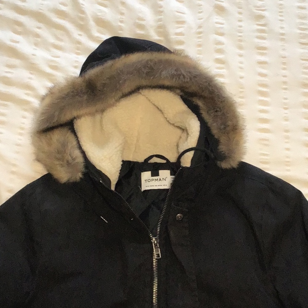 Men’s TopMan Parka Coat - medium
